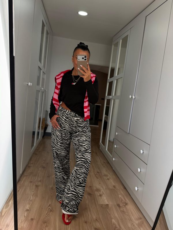 Zebra Desen Pantolon